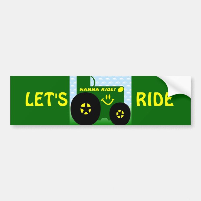 ADESIVO PARA CARRO TRATOR VERDE GRANDE (Frente)