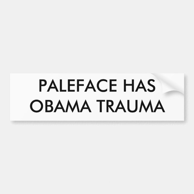 ADESIVO PARA CARRO TRAUMATISMO DO PALEFACE HASOBAMA (Frente)