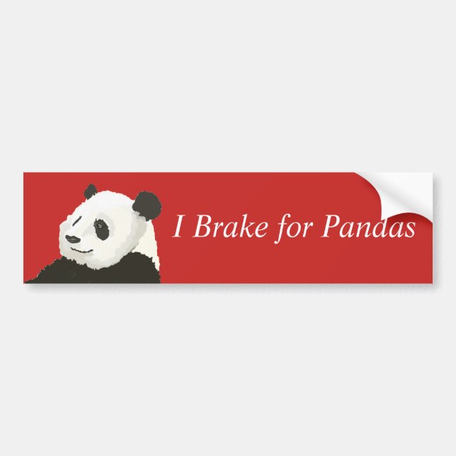 Adesivo Para Carro Travão para pandas Bumper (Frente)