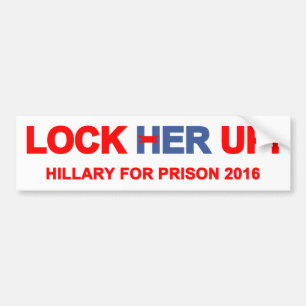 Adesivo Para Carro Trave sua Hillary ascendente para a prisão