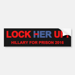 Adesivo Para Carro Trave sua Hillary ascendente para a prisão