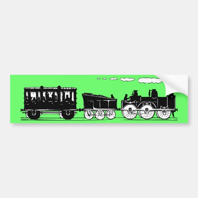 Adesivo Para Carro Trem do século XIX (Frente)