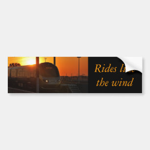 Adesivo Para Carro Trem no por do sol