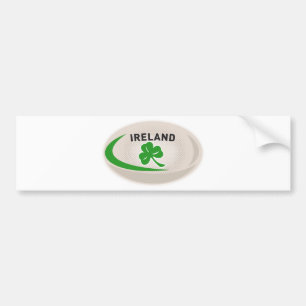 Adesivo Para Carro Trevo de Ireland da bola de rugby