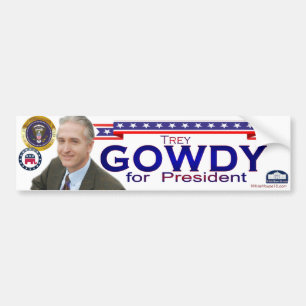 Adesivo Para Carro Trey Gowdy para o presidente autocolante no vidro