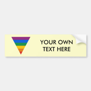 Adesivo Para Carro Triângulo do orgulho gay