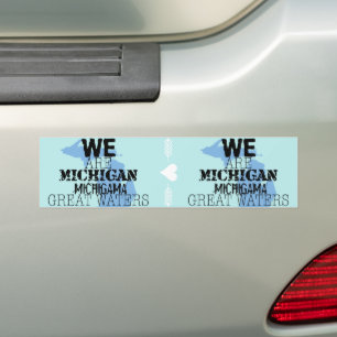 Adesivo Para Carro Tribal Michigan Michigama Excelente Watts Up North