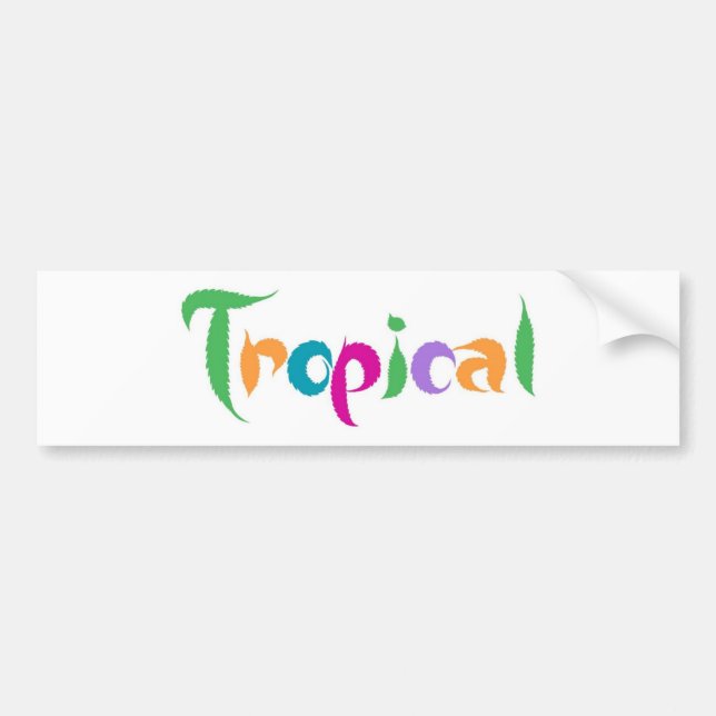 Adesivo Para Carro Tropical (Frente)