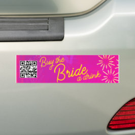 Adesivo Para Carro Tropical Neon Buy Bride Drink QR Code