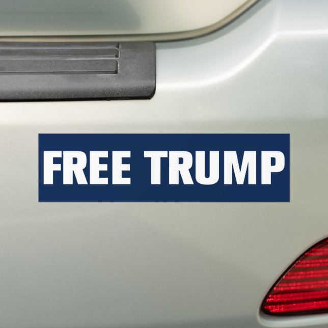 Adesivo Para Carro Trump 2024 Free Trump (No carro)