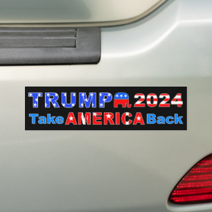 Adesivo Para Carro TRUMP 2024 Recupere a AMÉRICA