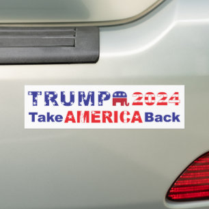 Adesivo Para Carro TRUMP 2024 Recupere a AMÉRICA