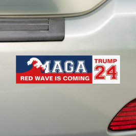 Adesivo Para Carro TRUMP 2024 Red Wave