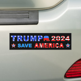 ADESIVO PARA CARRO TRUMP 2024 SALVE AMÉRICA
