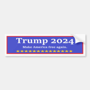 Adesivo Para Carro Trump 2024 Torna a América Livre Novamente