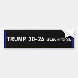 Adesivo Para Carro Trump 20-24 anos na prisão