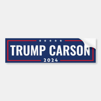 ADESIVO PARA CARRO TRUMP CARSON 2024