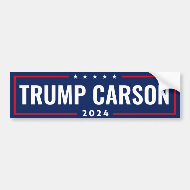ADESIVO PARA CARRO TRUMP CARSON 2024 (Frente)