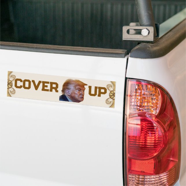 Adesivo Para Carro Trump Cover Up Bumper Sticker (No caminhão)
