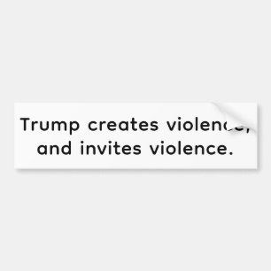 Adesivo Para Carro Trump Cria & Convida Ódio Hankamer Artjunkhaus