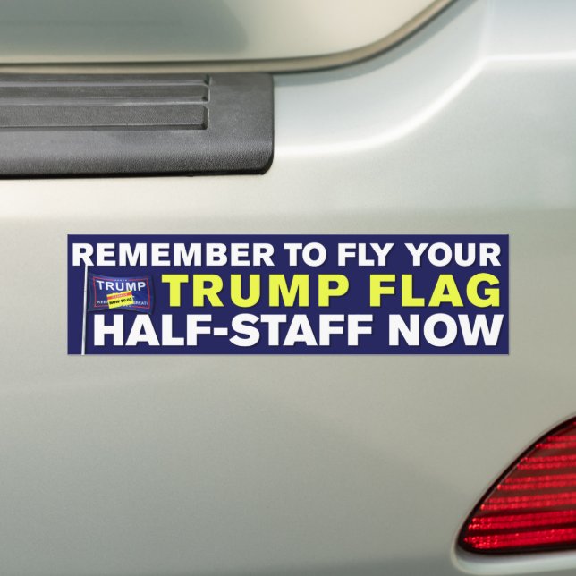 Adesivo Para Carro Trump Flag Half-Funcionarios Trump Perdeu Anti-Tru (No carro)