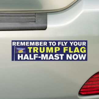 Adesivo Para Carro Trump Flag Half-Mast Trump Perdeu Anti-Trump
