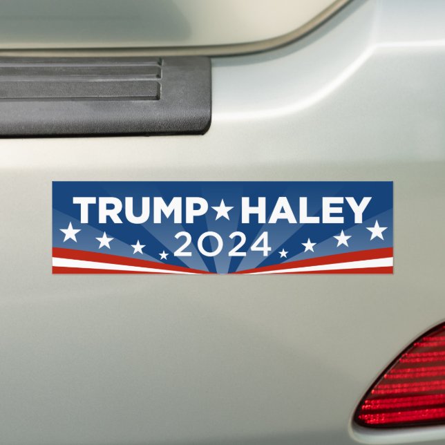 Adesivo Para Carro Trump Haley 2024 (No carro)