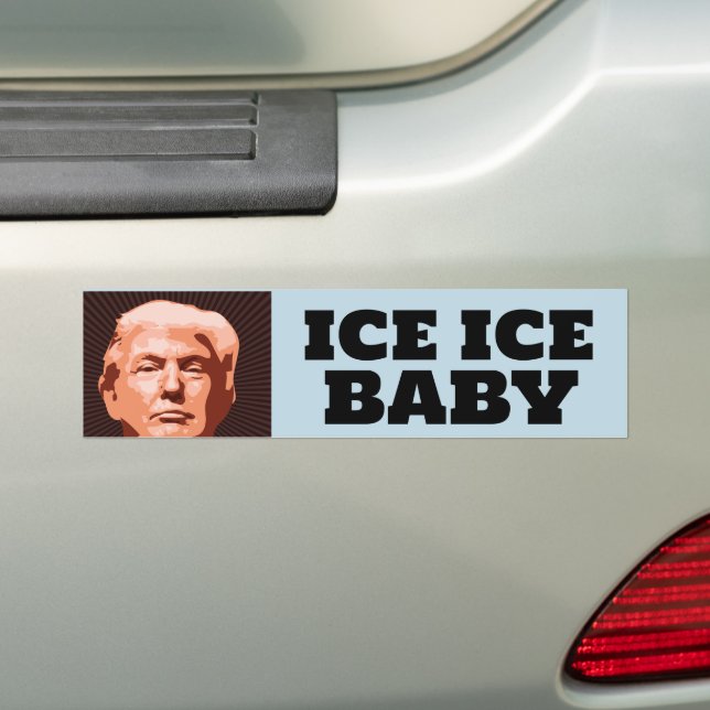 ADESIVO PARA CARRO TRUMP ICE ICE BABYBUMPER STICKER (No carro)