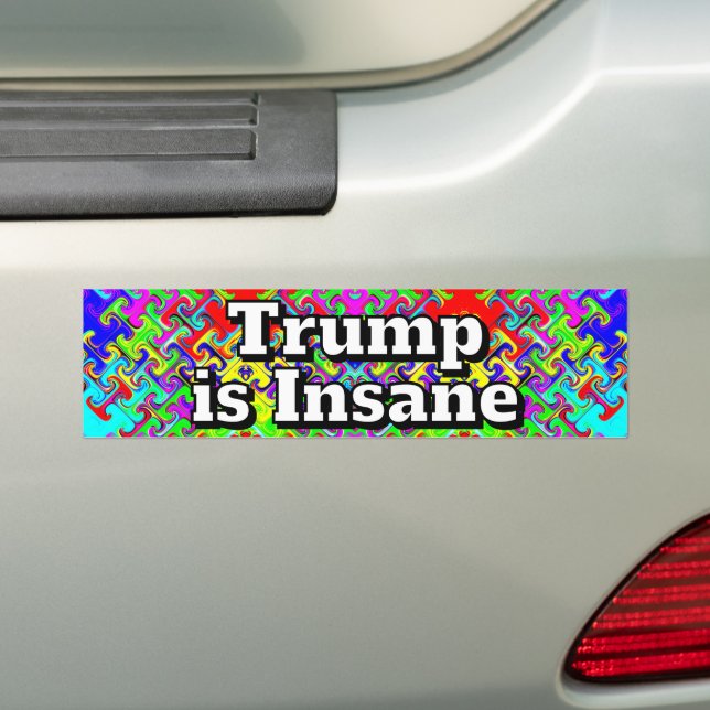 Adesivo Para Carro Trump is Insane  (No carro)