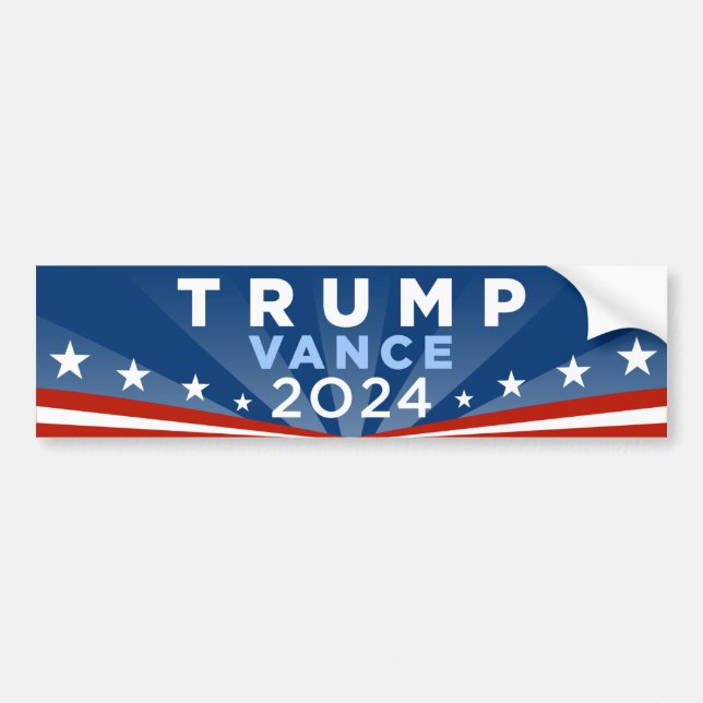 Adesivo Para Carro Trump JD Vance 2024 (Frente)