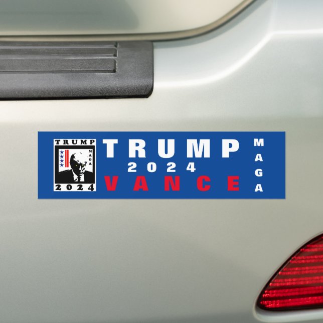 ADESIVO PARA CARRO TRUMP MAGA 2024 WBR (No carro)