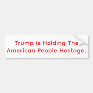 Adesivo Para Carro Trump Mantém a América como Refém Hankamer Artjunk