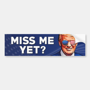 Adesivo Para Carro Trump Miss mim ainda, Pro Trump 2024 anti Biden