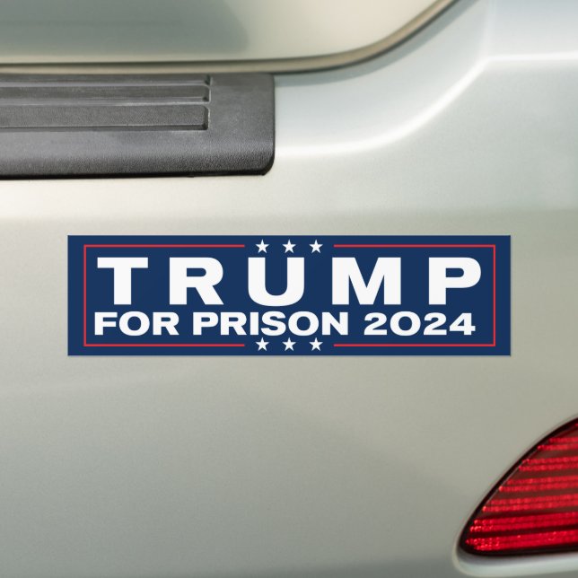 Adesivo Para Carro Trump Para A Prisão 2024 O Bloqueia Anti-Trump (No carro)