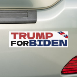 Adesivo Para Carro Trump para Biden Democrats Sarcastic Election 2024