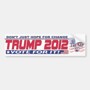Adesivo Para Carro Trump para o Presidente 2012