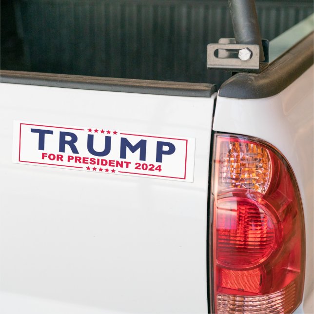 Adesivo Para Carro Trump Para Presidente 2024 (No caminhão)