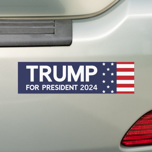 Adesivo Para Carro Trump Para Presidente 2024 (No carro)