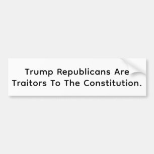 Adesivo Para Carro Trump Republicanos Traidores Hankamer Artjunkhaus 