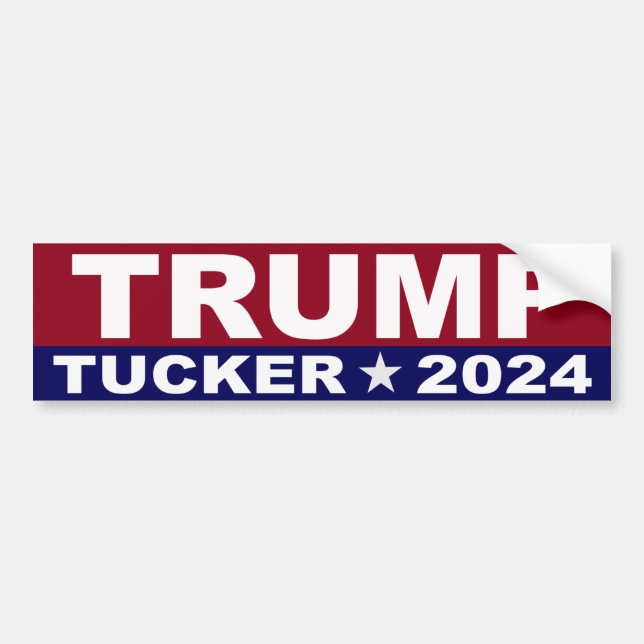 Adesivo Para Carro Trump Tucker 2024 (Frente)