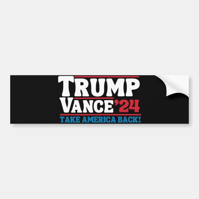 Adesivo Para Carro Trump Vance (Frente)
