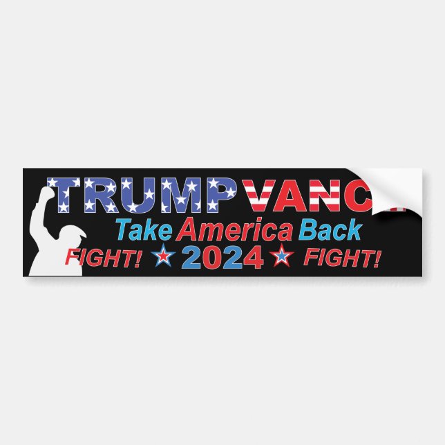 ADESIVO PARA CARRO TRUMP VANCE 2024 (Frente)