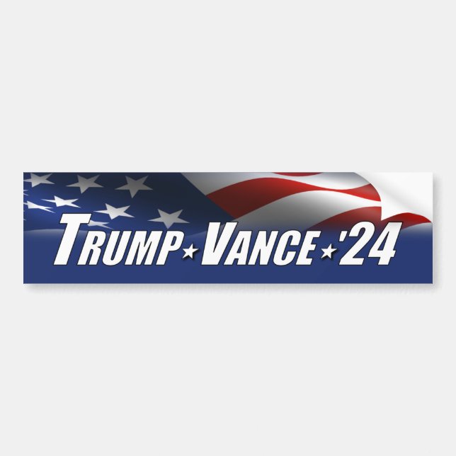 Adesivo Para Carro Trump Vance 2024 (Frente)