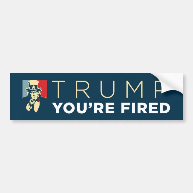 Adesivo Para Carro "Trump, você está cansado" Tio Sam Bumper Sticker (Frente)