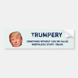 Adesivo Para Carro "TRUMPery: Algo sem uso ou valor "