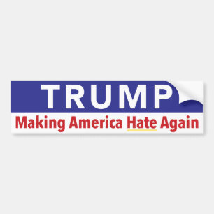Adesivo Para Carro Trunfo. Ódio de América do fazer outra vez
