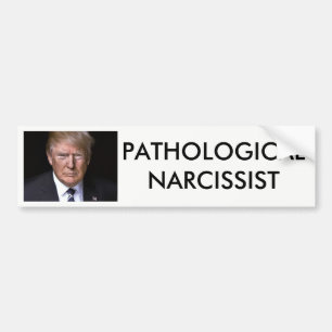 Adesivo Para Carro Trunfo patológico de Anti-Donald do Narcissist