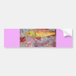 Adesivo Para Carro Truta Arco-Íris