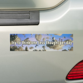 Adesivo Para Carro Try to Think One Less Thought Per Day