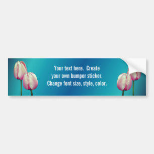 Adesivo Para Carro Tulipas Rosa Flores Personalizadas